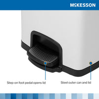 Load image into Gallery viewer, McKesson Trash Can 32 Quart / 8 gal. Metal Square - American Hospital Supply
