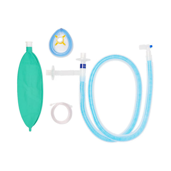 Medline Adult Anesthesia Circuit with 60" Unilimb Tubing Mask with Tail Valve - American Hospital Supply