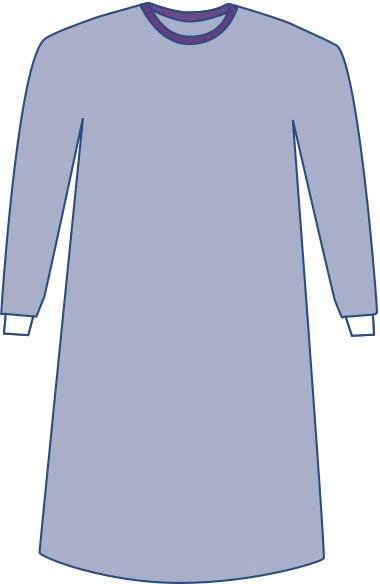 Medline Aurora Nonreinforced Gown with Set-In Sleeves, Small - American Hospital Supply