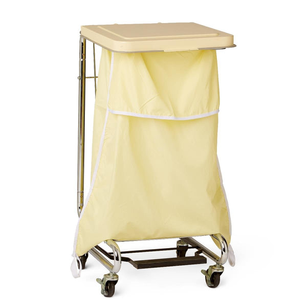 Medline Blockade Hamper Bag with Flip Top and Elastic Closure, Yellow, 18" - American Hospital Supply
