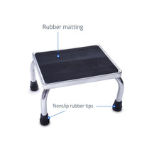 Load image into Gallery viewer, Medline Chrome Footstools with Rubber Mat - American Hospital Supply
