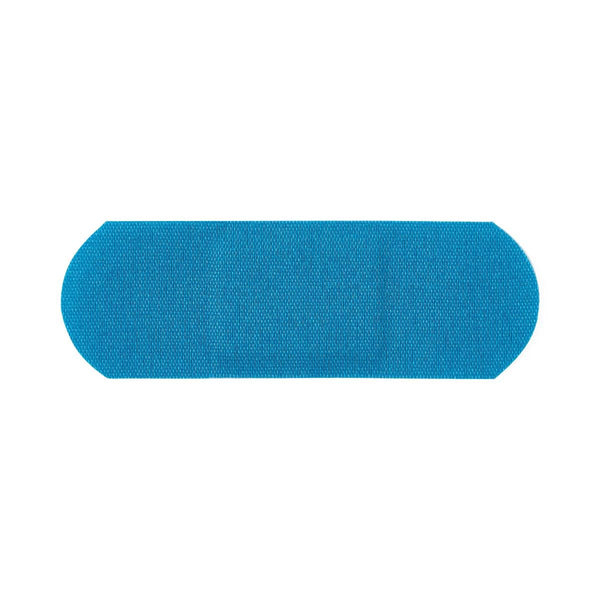 Medline CURAD Food Service Metal-Detectable Blue Fabric Adhesive Bandage, 1" x 3" - American Hospital Supply