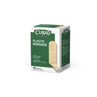 Load image into Gallery viewer, Medline CURAD Plastic Adhesive Bandage, 3/4" x 3", 80 Bandages/Box - American Hospital Supply
