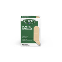 Load image into Gallery viewer, Medline CURAD Plastic Adhesive Bandage, 3/4" x 3", 80 Bandages/Box - American Hospital Supply
