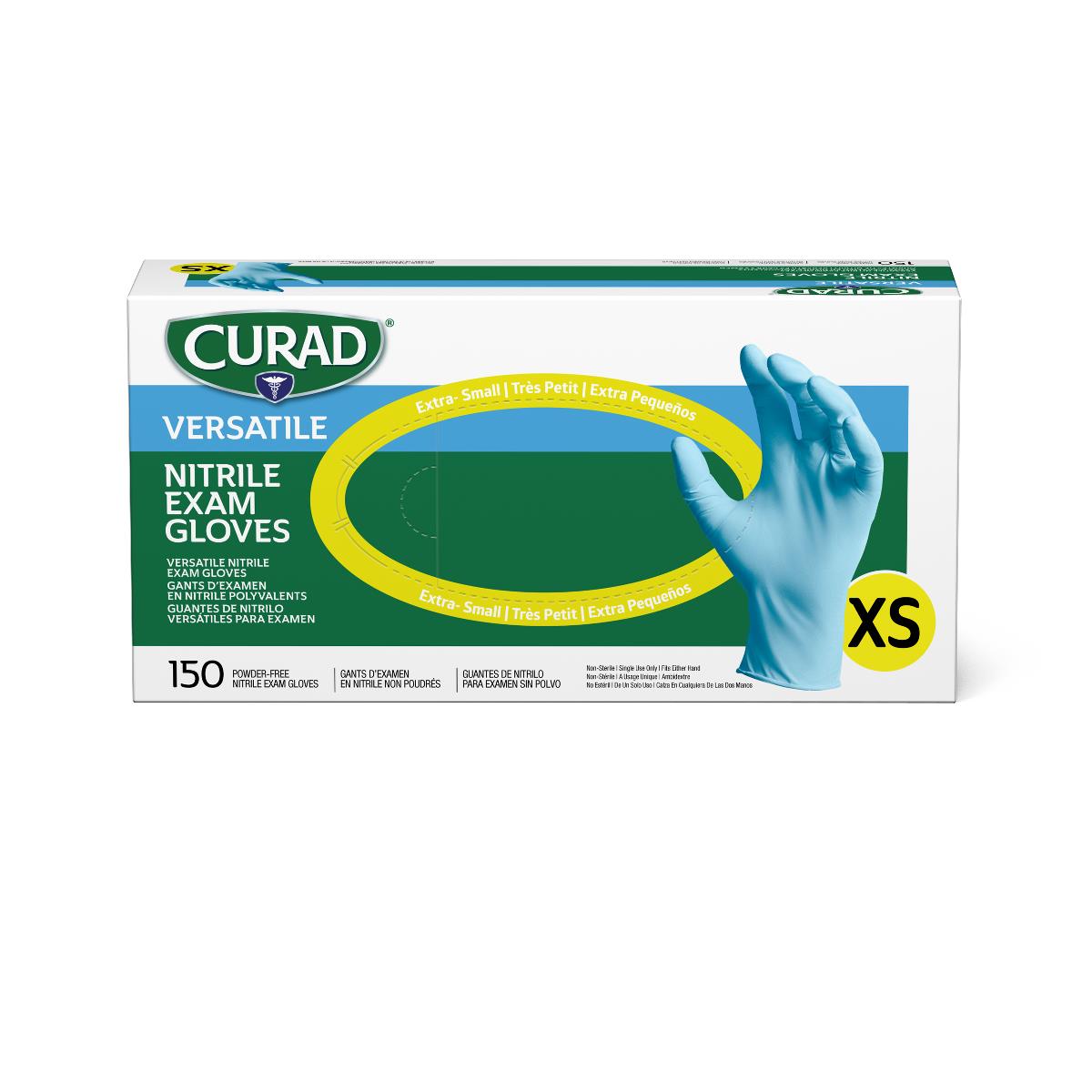 Medline CURAD Powder - Free Textured Nitrile Exam Gloves - American Hospital Supply