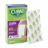 Load image into Gallery viewer, Medline CURAD Sheer Adhesive Bandage, 2" x 3-3/4", 10/Ct. - American Hospital Supply
