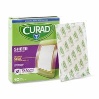 Load image into Gallery viewer, Medline CURAD Sheer Adhesive Bandage, 3" x 4", 10/Box - American Hospital Supply
