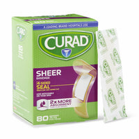 Load image into Gallery viewer, Medline CURAD Sheer Adhesive Bandage, 3/4" x 3", 80/Box - American Hospital Supply
