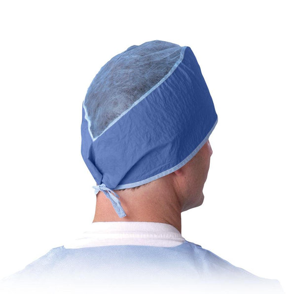 Medline Disposable Sheer - Guard Tie - Back Surgeon Caps - American Hospital Supply