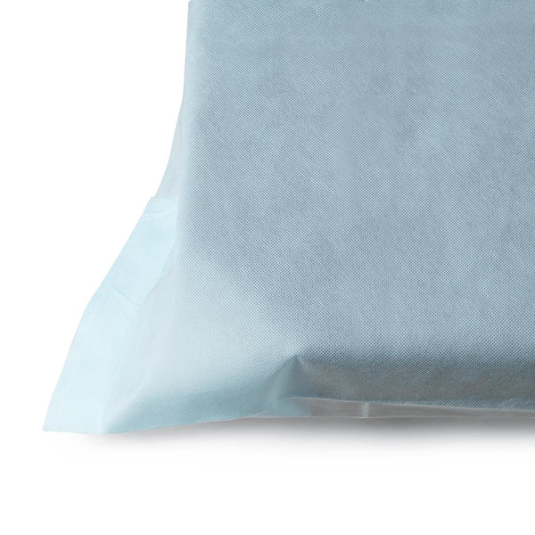 Medline Disposable Spunbond Polypropylene Fitted Sheet, Blue, 40" x 80" - American Hospital Supply