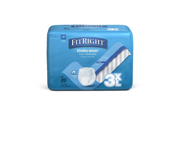 Medline FitRight Protective 3XL Underwear - American Hospital Supply