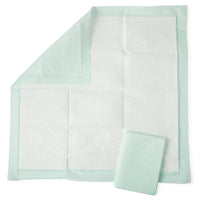 Load image into Gallery viewer, Medline Fluff and Polymer Underpad, Heavy Absorbency, 36" x 36", Green, Quilted - American Hospital Supply
