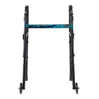 Load image into Gallery viewer, Medline Folding Trigger Walker with 5" Wheels - American Hospital Supply

