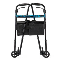 Load image into Gallery viewer, Medline Folding Trigger Walker with 5" Wheels - American Hospital Supply
