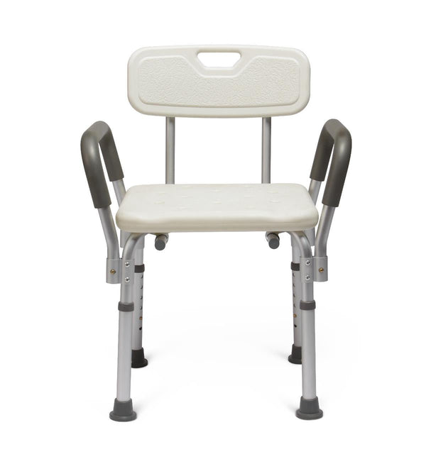 Medline Knockdown Shower Chair With Arms, With Back - American Hospital Supply