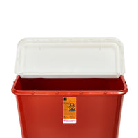 Load image into Gallery viewer, Medline Large Biohazard Containers - Red - American Hospital Supply
