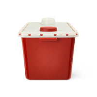 Load image into Gallery viewer, Medline Large Biohazard Containers - Red - American Hospital Supply
