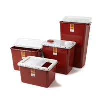 Load image into Gallery viewer, Medline Large Biohazard Containers - Red - American Hospital Supply
