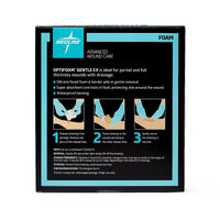 Load image into Gallery viewer, Medline Optifoam Gentle EX Silicone - Faced Foam Wound Dressings 4" x 4" - American Hospital Supply
