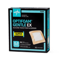 Load image into Gallery viewer, Medline Optifoam Gentle EX Silicone - Faced Foam Wound Dressings 4" x 4" - American Hospital Supply
