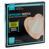 Load image into Gallery viewer, Medline Optifoam Gentle LQ Silicone-Faced Foam Wound Dressings - American Hospital Supply
