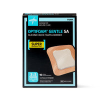 Load image into Gallery viewer, Medline Optifoam Gentle SA Silicone - Faced Foam Wound Dressings - American Hospital Supply
