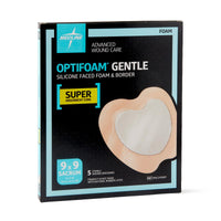 Load image into Gallery viewer, Medline Optifoam Gentle SA Silicone - Faced Foam Wound Dressings - American Hospital Supply
