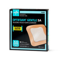 Load image into Gallery viewer, Medline Optifoam Gentle SA Silicone - Faced Foam Wound Dressings - American Hospital Supply

