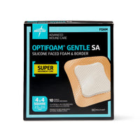 Load image into Gallery viewer, Medline Optifoam Gentle SA Silicone - Faced Foam Wound Dressings - American Hospital Supply
