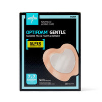 Load image into Gallery viewer, Medline Optifoam Gentle SA Silicone - Faced Foam Wound Dressings - American Hospital Supply
