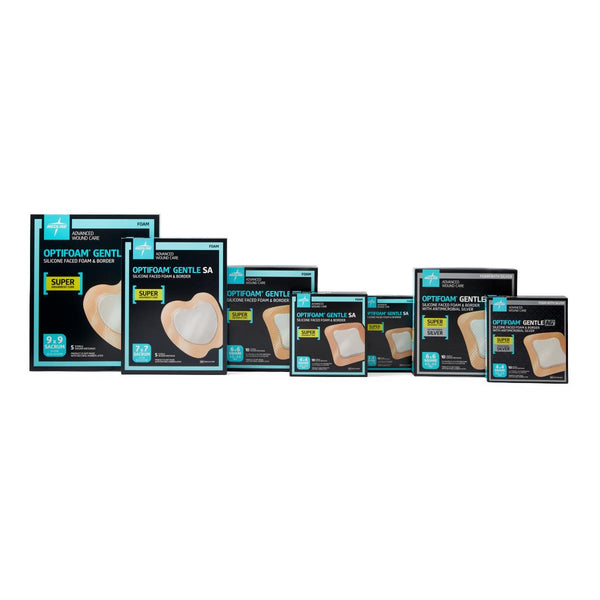 Medline Optifoam Gentle SA Silicone - Faced Foam Wound Dressings - American Hospital Supply