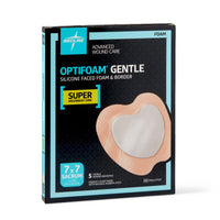 Load image into Gallery viewer, Medline Optifoam Gentle SA Silicone - Faced Foam Wound Dressings - American Hospital Supply

