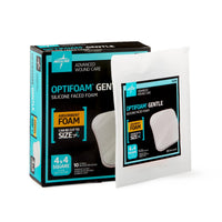 Load image into Gallery viewer, Medline Optifoam Gentle Silicone - Faced Foam Dressing, 4" x 4" - American Hospital Supply
