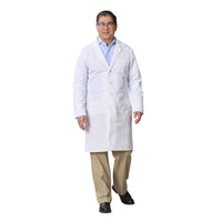 Load image into Gallery viewer, Medline Propel Lab Coat, Full Length, Men's, White, X-Large Tall - American Hospital Supply
