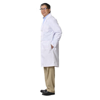 Load image into Gallery viewer, Medline Propel Lab Coat, Full Length, Men's, White, X-Large Tall - American Hospital Supply

