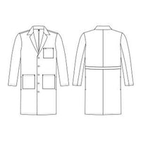 Load image into Gallery viewer, Medline Propel Lab Coat, Full Length, Men's, White, X-Large Tall - American Hospital Supply
