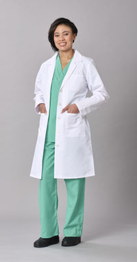 Load image into Gallery viewer, Medline Propel Lab Coat, Full Length, Women's, White, Small - American Hospital Supply
