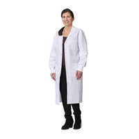 Load image into Gallery viewer, Medline Propel Lab Coat with Knit Cuffs, Full Length, Unisex, White, Medium - American Hospital Supply
