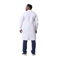 Load image into Gallery viewer, Medline Propel Lab Coat with Knit Cuffs, Full Length, Unisex, White, Medium - American Hospital Supply
