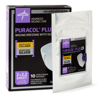 Load image into Gallery viewer, Medline Puracol Plus Ag+ Collagen Wound Dressing with Silver, 2" x 2.25" - American Hospital Supply
