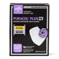 Load image into Gallery viewer, Medline Puracol Plus Ag+ Collagen Wound Dressing with Silver, 2" x 2.25" - American Hospital Supply
