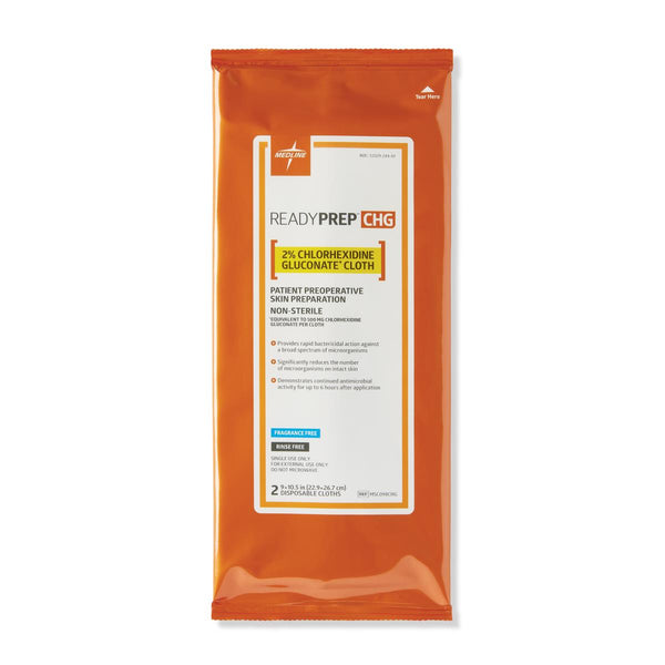 Medline ReadyPrep CHG 2% Chlorhexidine Gluconate Cloths - American Hospital Supply