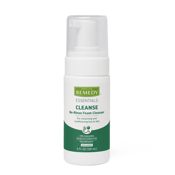 Medline Remedy Essentials No - Rinse Foam Cleanser - American Hospital Supply
