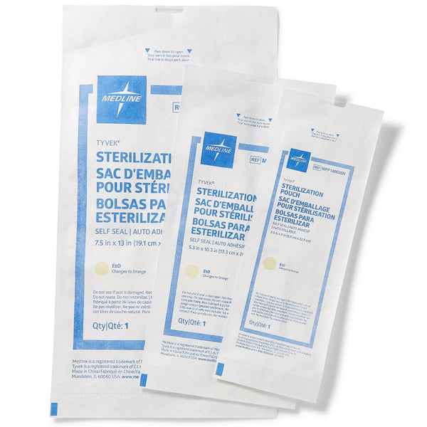 Medline Self - Seal Tyvek Sterilization Pouches for Low Temperatures - American Hospital Supply