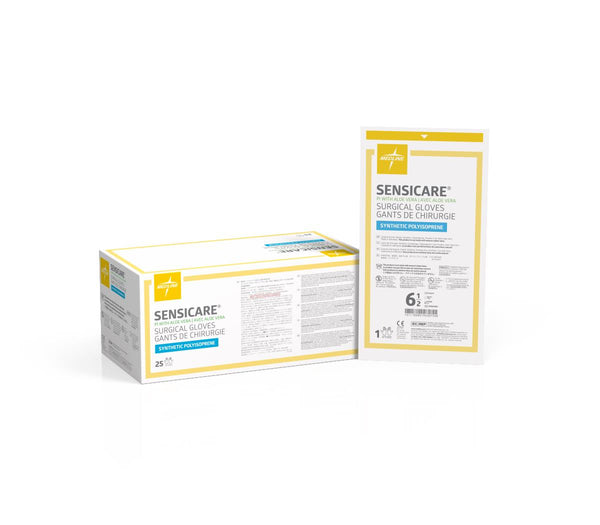 Medline SensiCare PI with Aloe Surgical Gloves - American Hospital Supply