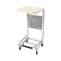 Load image into Gallery viewer, Medline Soiled Linen Hamper with Foot Pedal, Single-Bag, Blank Metal Lid - American Hospital Supply
