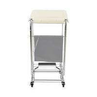 Load image into Gallery viewer, Medline Soiled Linen Hamper with Foot Pedal, Single-Bag, Blank Metal Lid - American Hospital Supply
