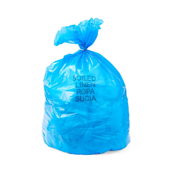 Medline Soiled Linen Liners, Blue, 38" x 58", 1.5 Mil, Roll - American Hospital Supply
