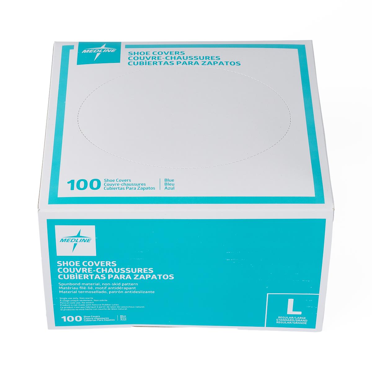 Medline Spunbonded Polypropylene Nonskid Shoe Cover - American Hospital Supply