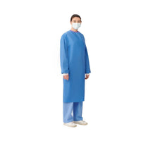 Load image into Gallery viewer, Medline Sterile Non-Reinforced Aurora Surgical Gowns with Set-In Sleeves, Large - American Hospital Supply
